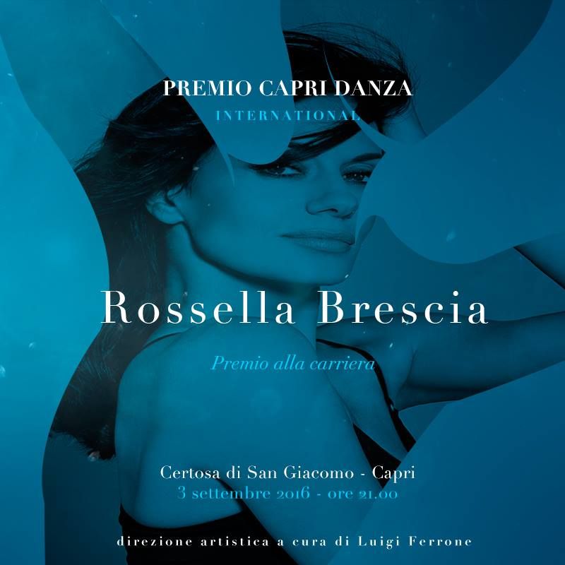 Rossella Brescia premiata a Capri per la carriera Rossella Brescia premiata a Capri per la carriera